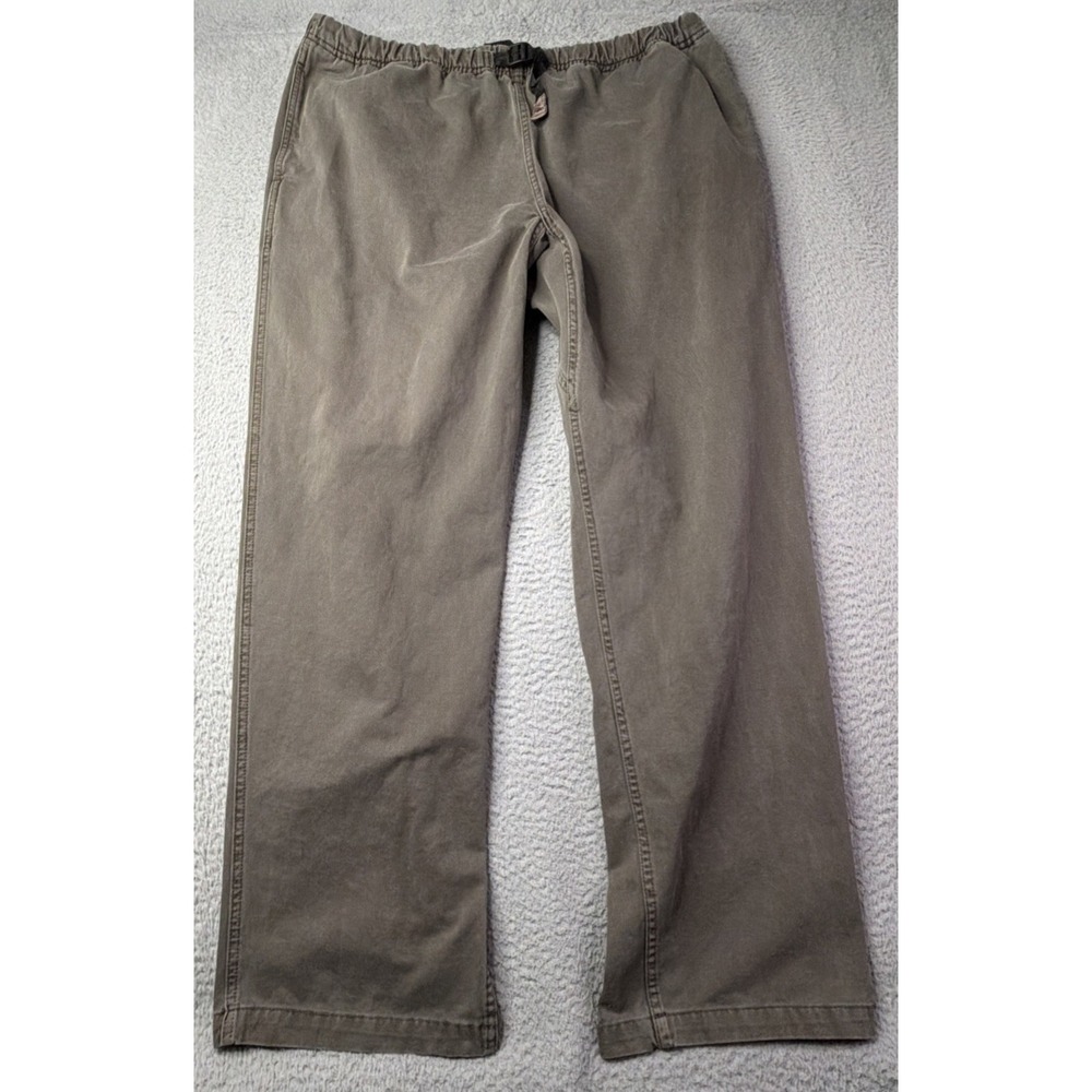 Gramicci G Pants Mens Size XXL Grey-Brown Cotton Belted Waist Gramicci G Pants